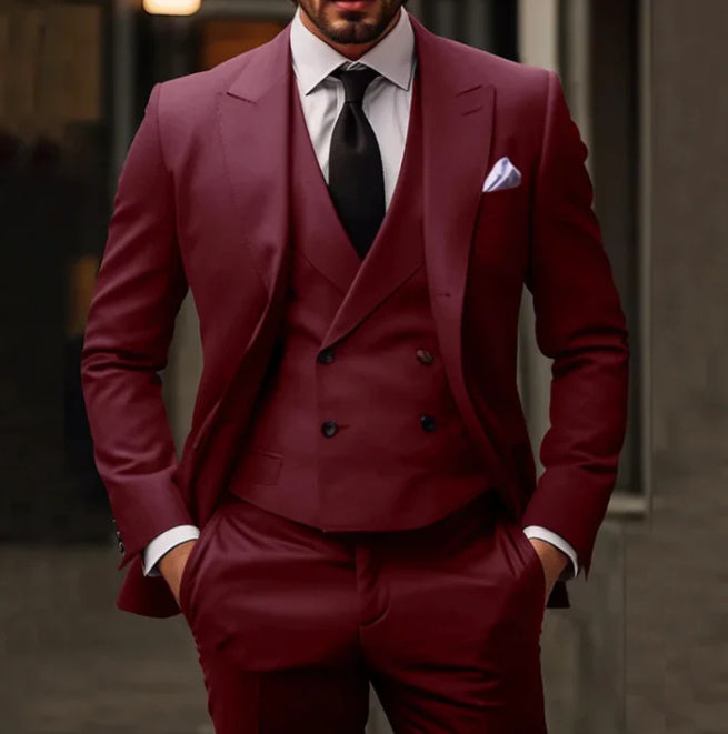 "Elevate Your Style: Plus Size Three-Piece Suit"