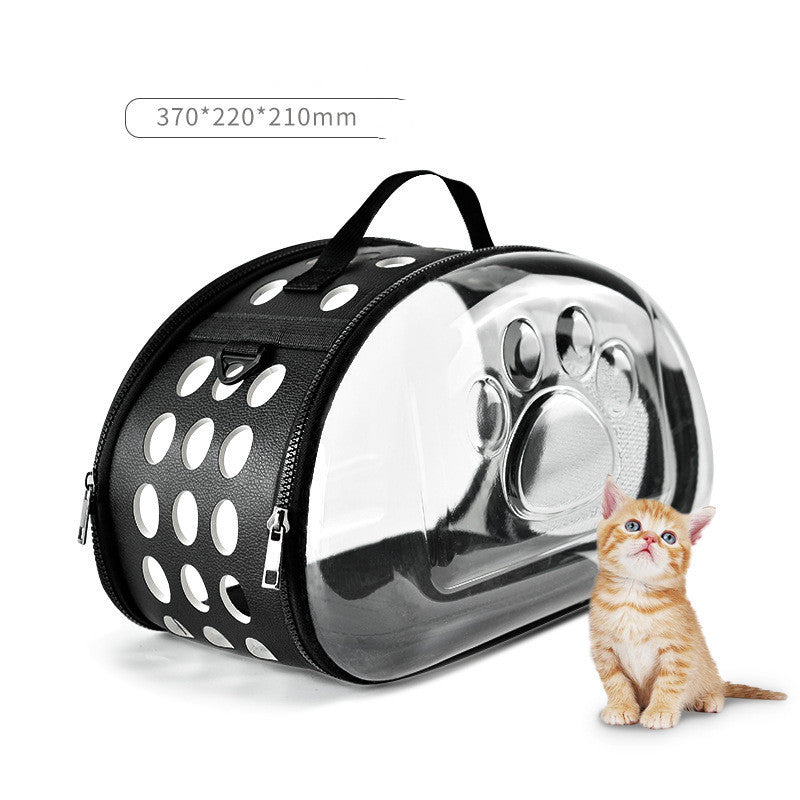 Foldable Cat Carrier Bag - Lightweight, Breathable, and Portable for Travel