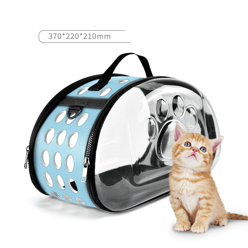 Foldable Cat Carrier Bag - Lightweight, Breathable, and Portable for Travel
