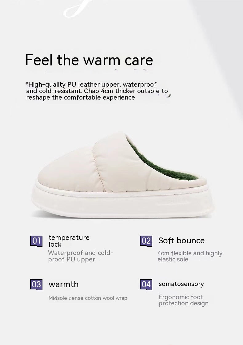 Women's Waterproof Cotton Slippers