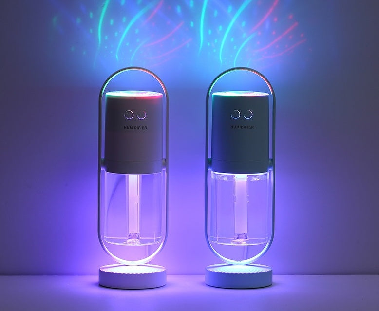 "Magic Shadow Humidifier: Mist, Lights, and Pure Comfort in One Compact Wonder!"