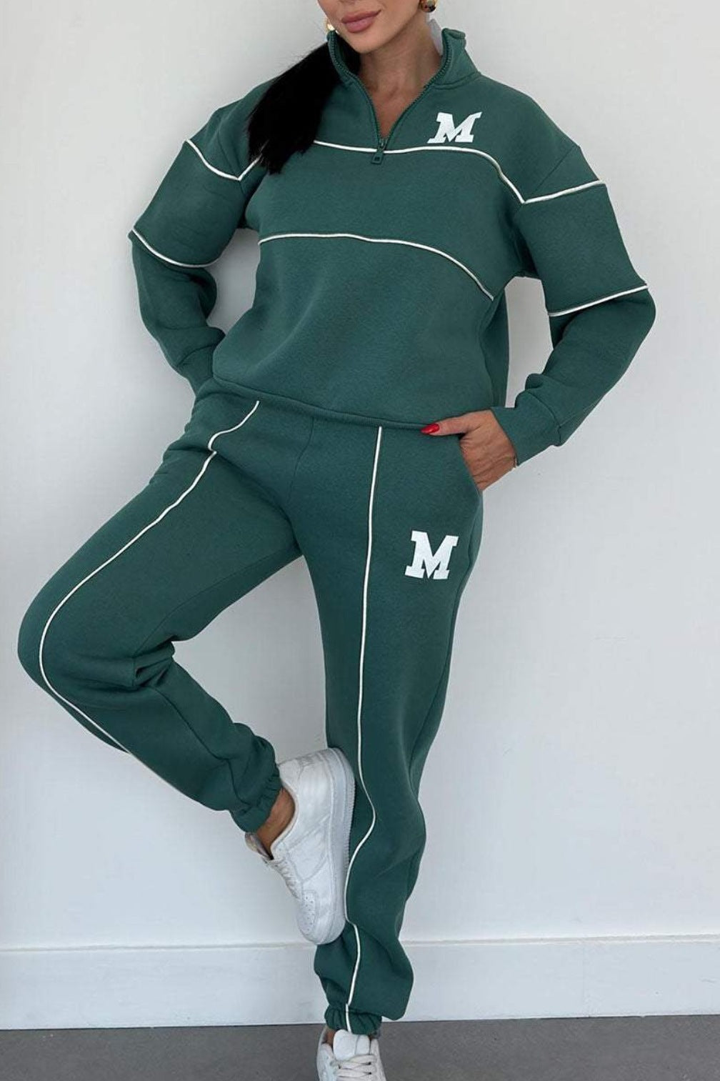 "Cozy Up in Style: Baggy Chic Sweat Sets"