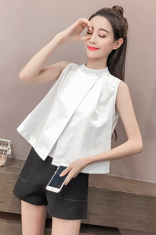 Pullover All-match Shirt Loose Short Top Trend