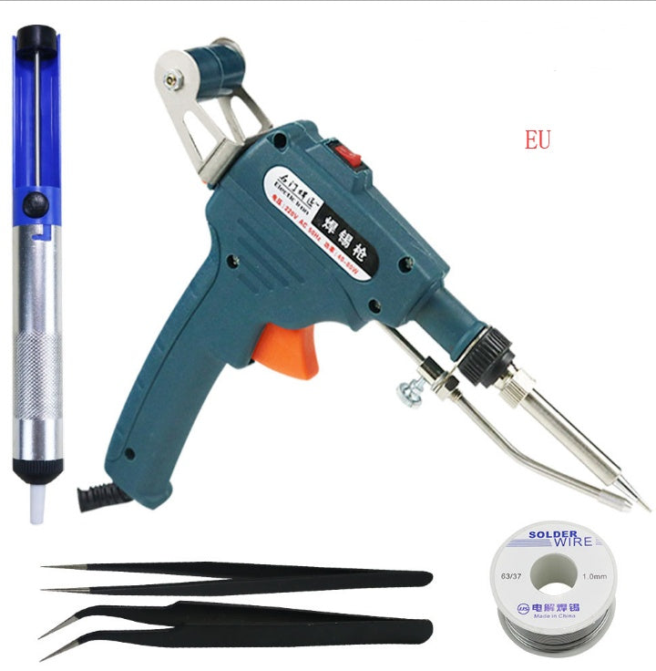 "Solder Like a Pro: Automatic Tin Soldering Machine with Manual Gun"