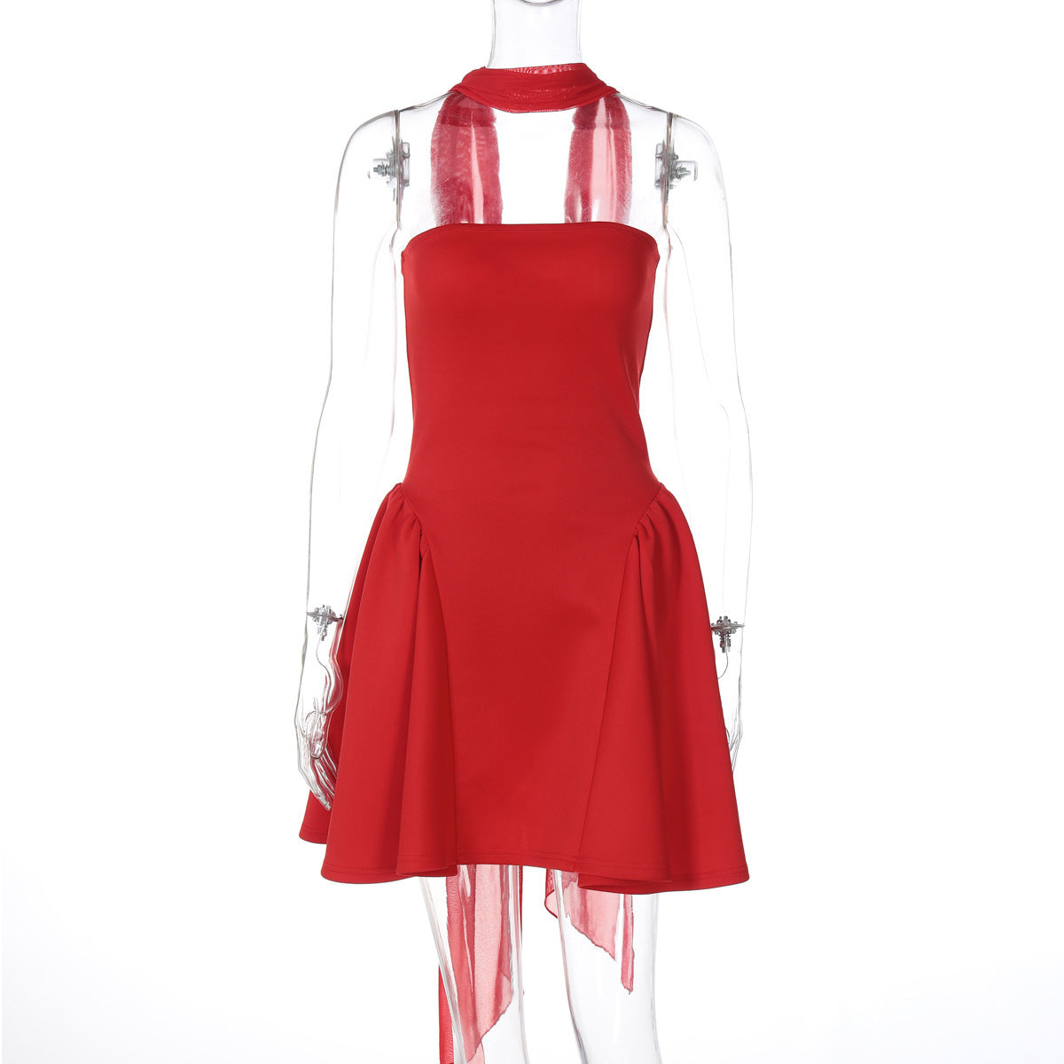 "TikTok's Hottest Dress: Sexy Tube Top with Back Zipper for Party Queens"