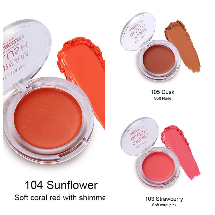 Answer "Glow Effortlessly—PHOERA Light and Brightening Blush Cream for Radiant, Youthful Cheeks!"