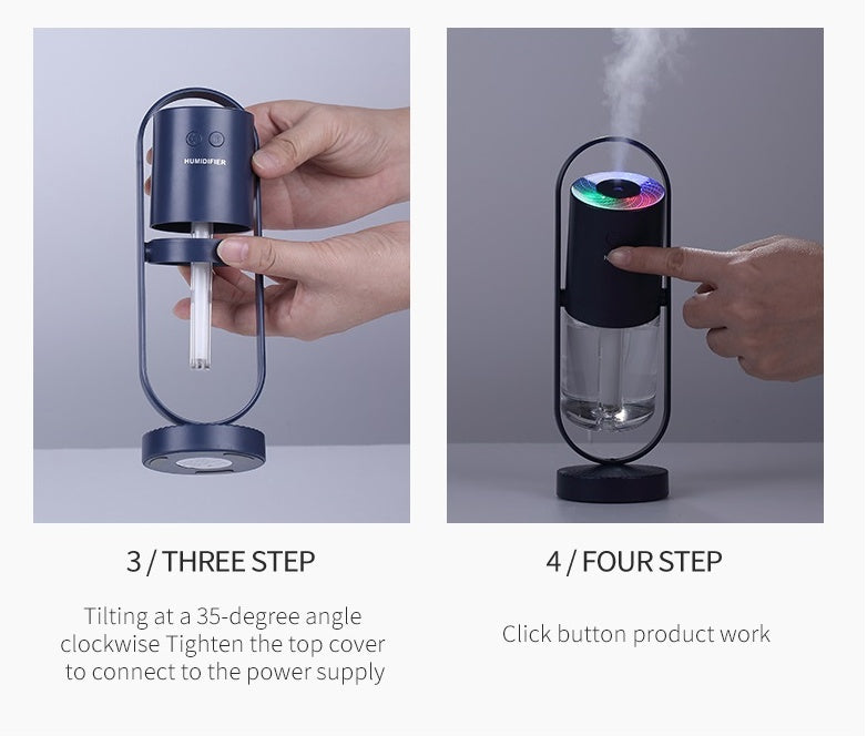 "Magic Shadow Humidifier: Mist, Lights, and Pure Comfort in One Compact Wonder!"