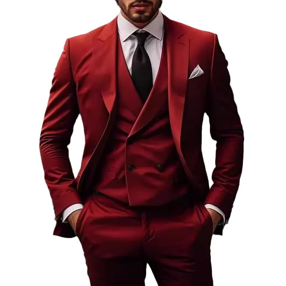 "Elevate Your Style: Plus Size Three-Piece Suit"