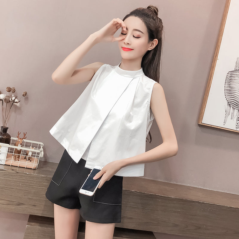 Pullover All-match Shirt Loose Short Top Trend