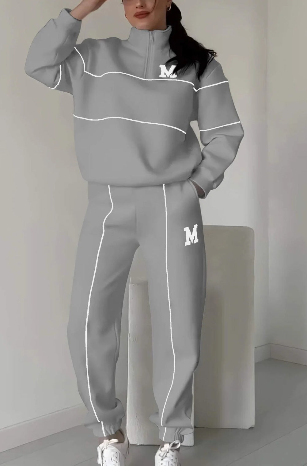 "Cozy Up in Style: Baggy Chic Sweat Sets"
