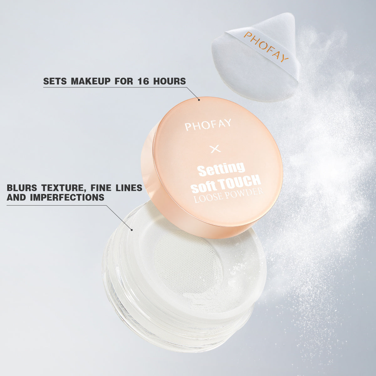 "Set Your Look with Ease: Soft Touch Loose Powder"