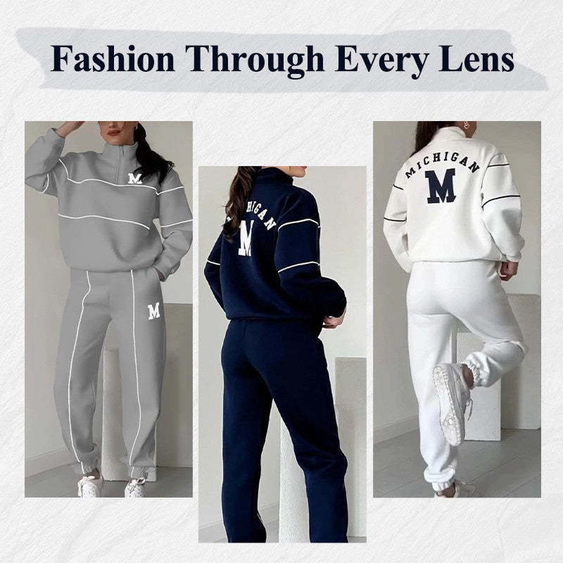 "Cozy Up in Style: Baggy Chic Sweat Sets"