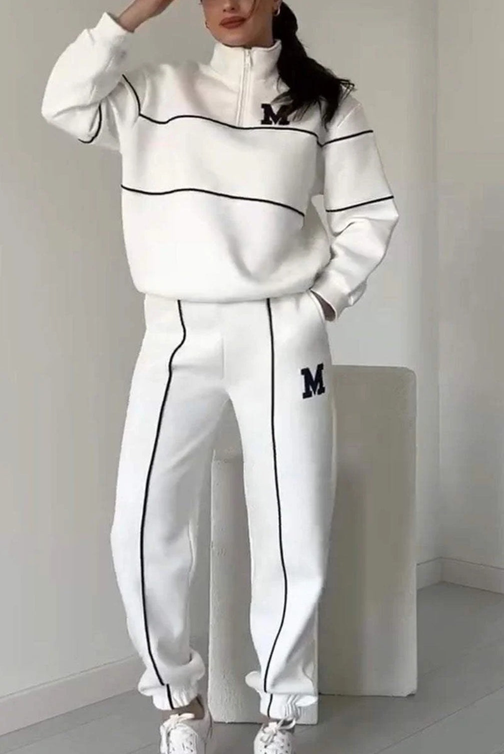 "Cozy Up in Style: Baggy Chic Sweat Sets"