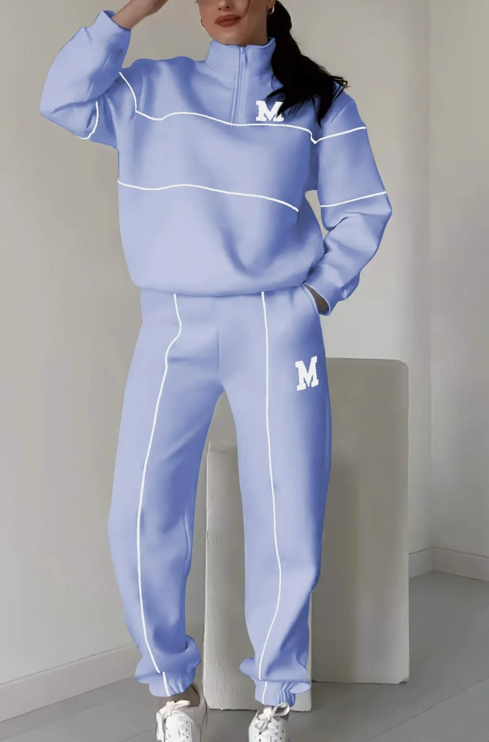 "Cozy Up in Style: Baggy Chic Sweat Sets"