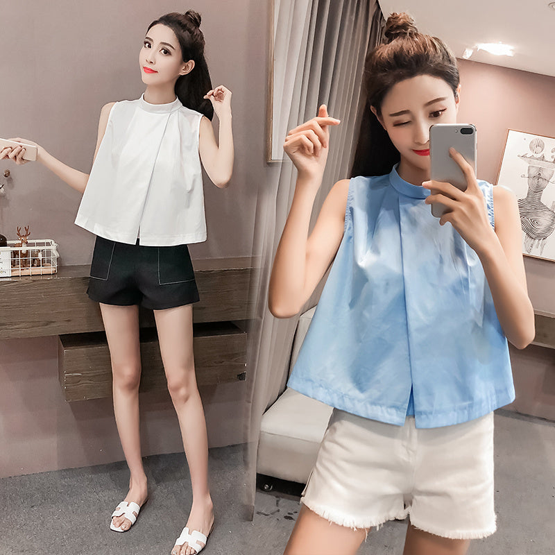 Pullover All-match Shirt Loose Short Top Trend