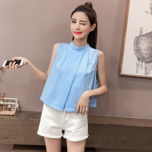 Pullover All-match Shirt Loose Short Top Trend