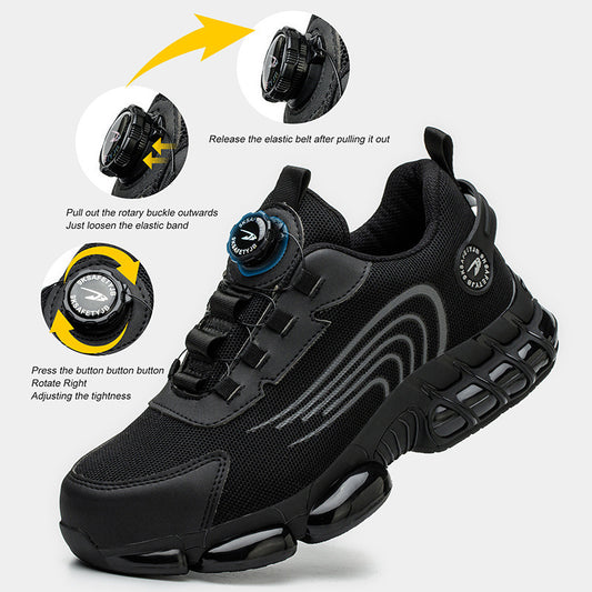 "Step into Safety: Breathable Labor Protection Shoes for Men"